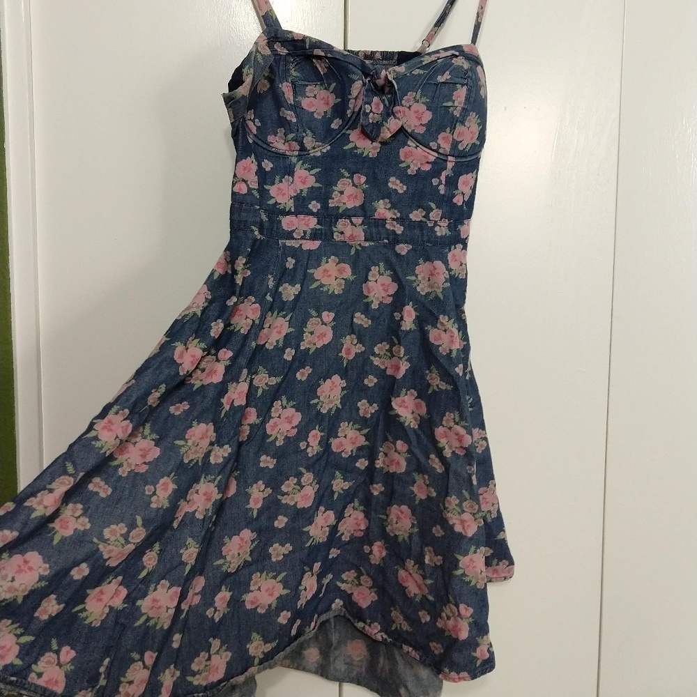 Jessica Simpson Ava Bustier Flared Dress